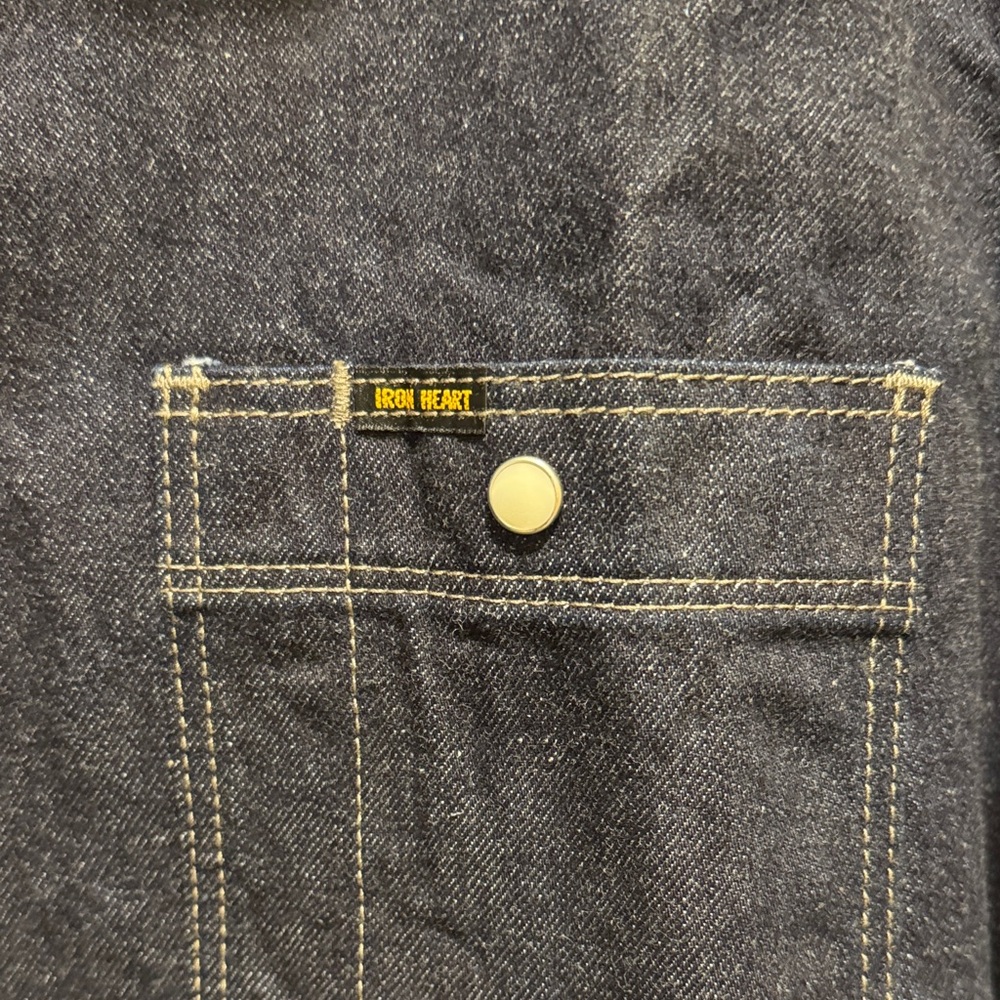 Iron Heart Japanese denim shirt NWT XXL - Picture 3 of 4
